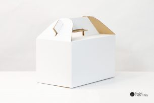 Turkey Box Small | 6Kgs box | 300mm x 180mm x 169mm Single Wall | White Carry Pack